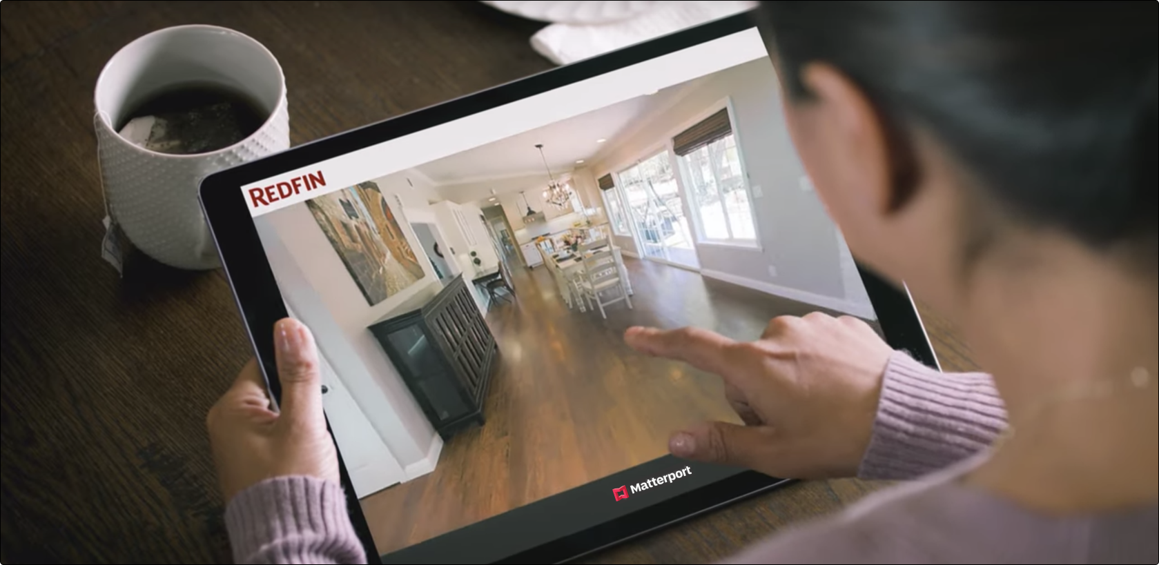 A Matterport real estate tour shown on Redfin