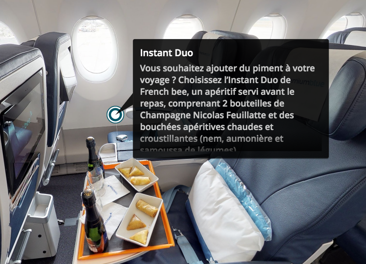 Mattertags add information to customer experience for French Bee airlines