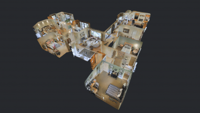 Digital twin real estate dollhouse view